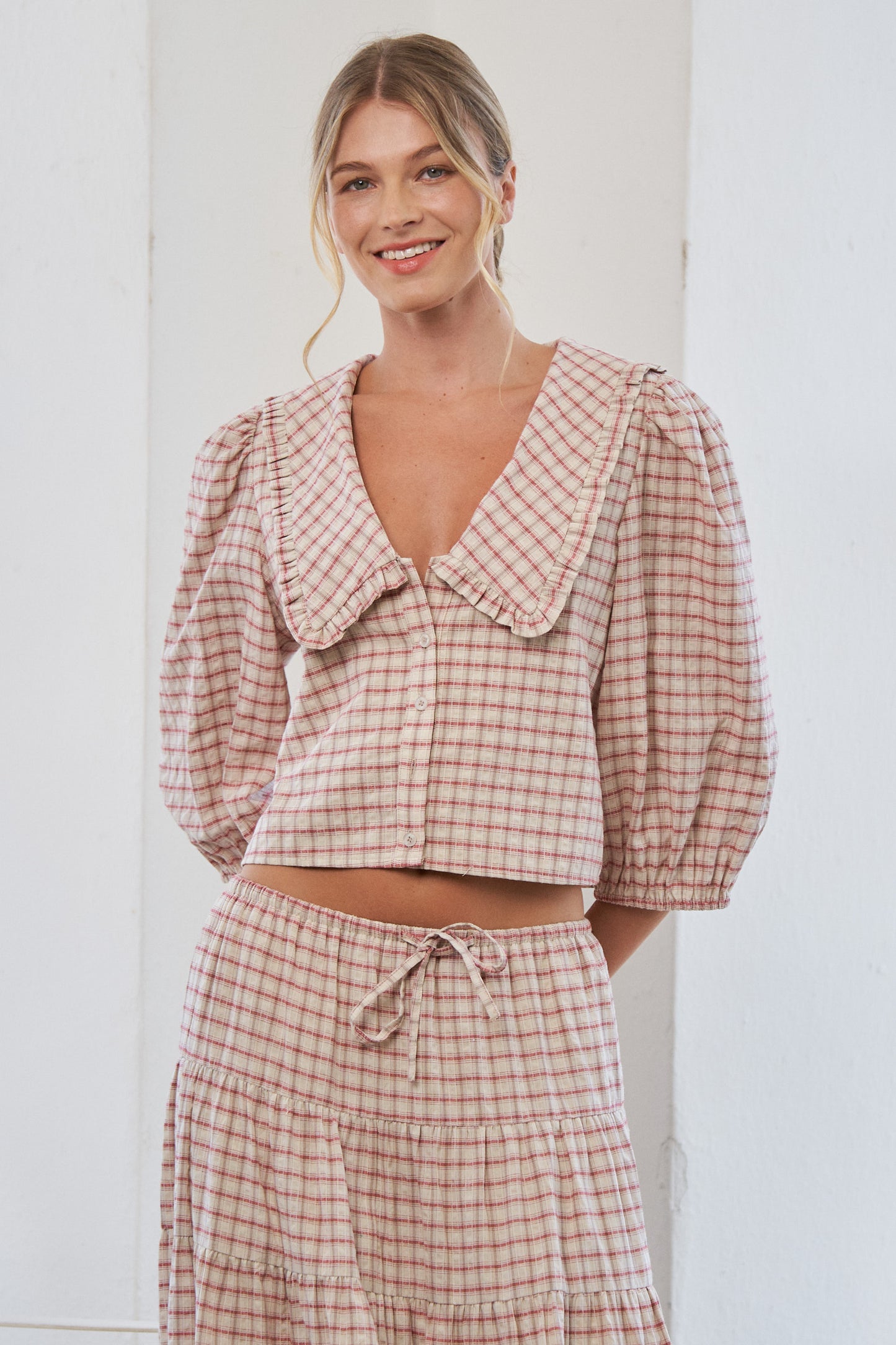 Mabel Gingham Top