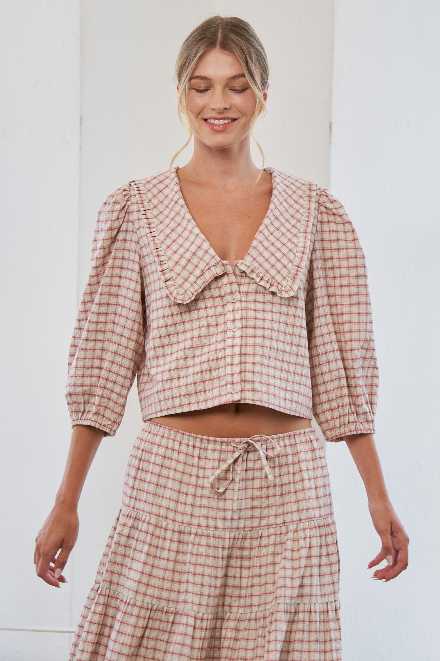 Mabel Gingham Top