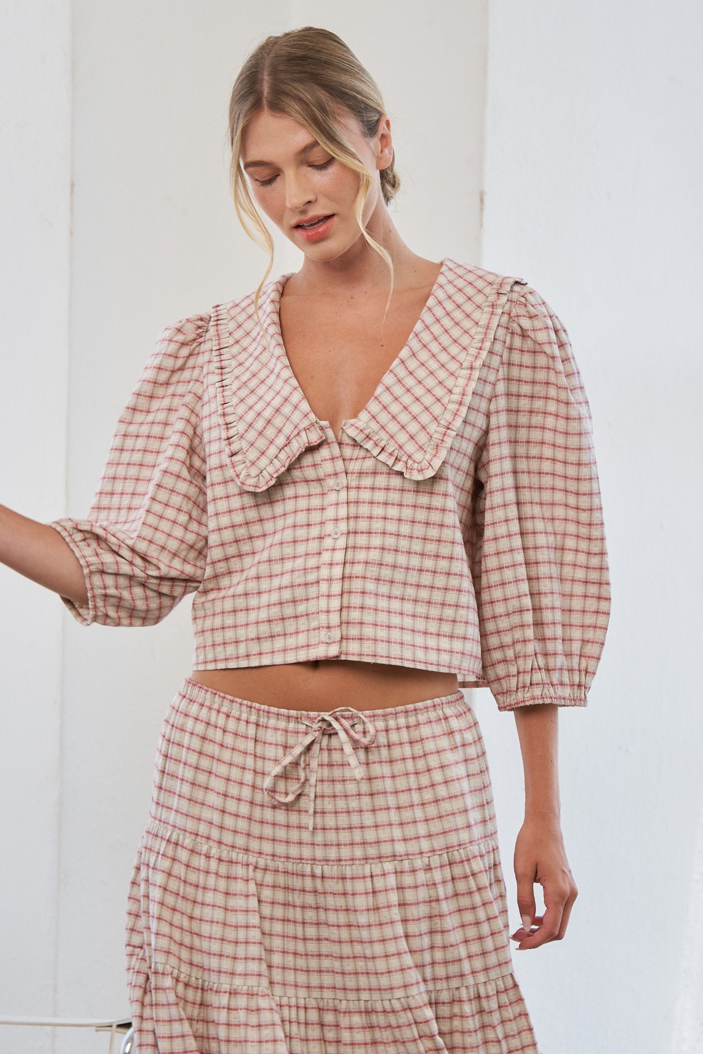 Mabel Gingham Top