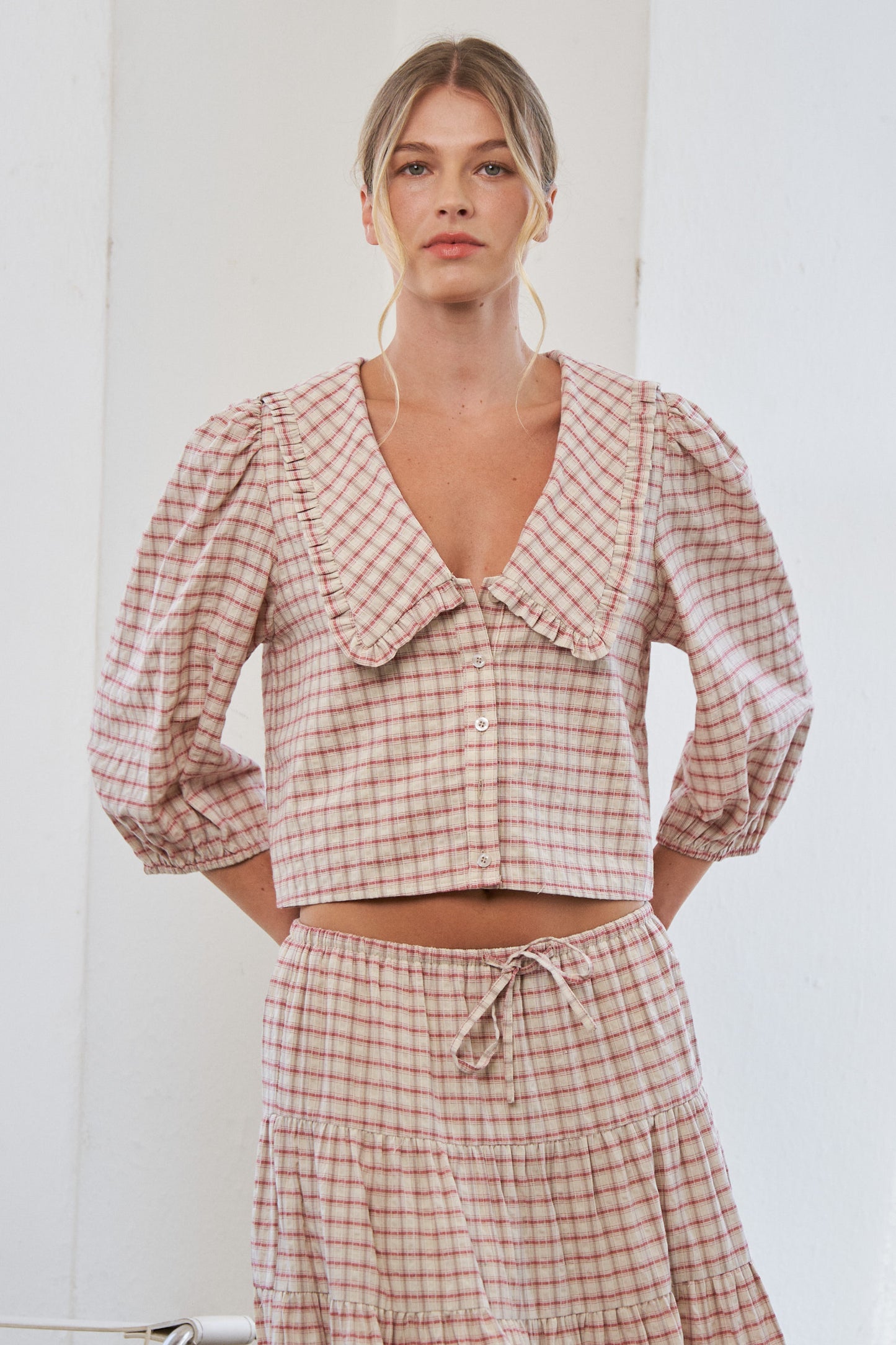 Mabel Gingham Top