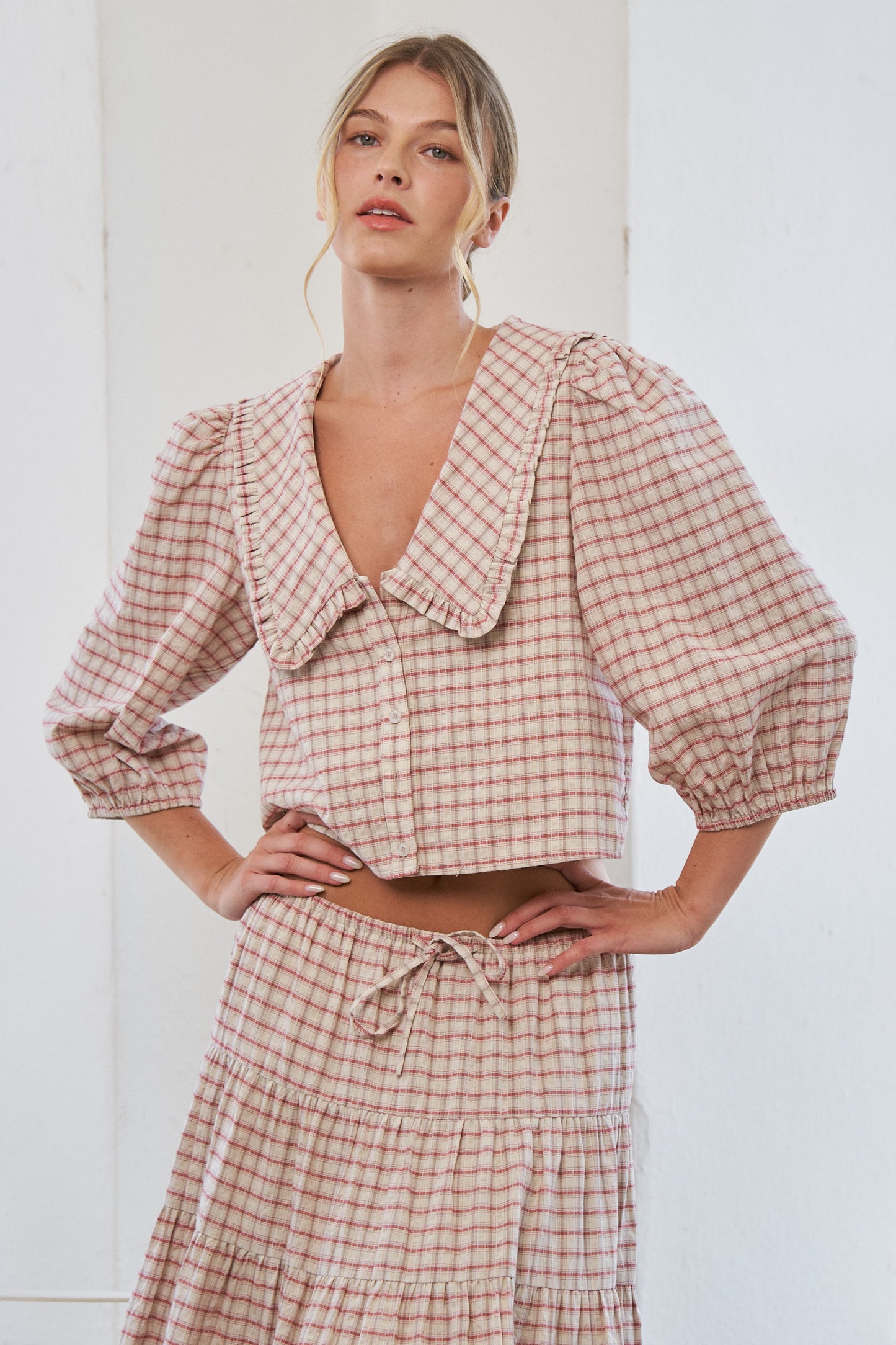 Mabel Gingham Top