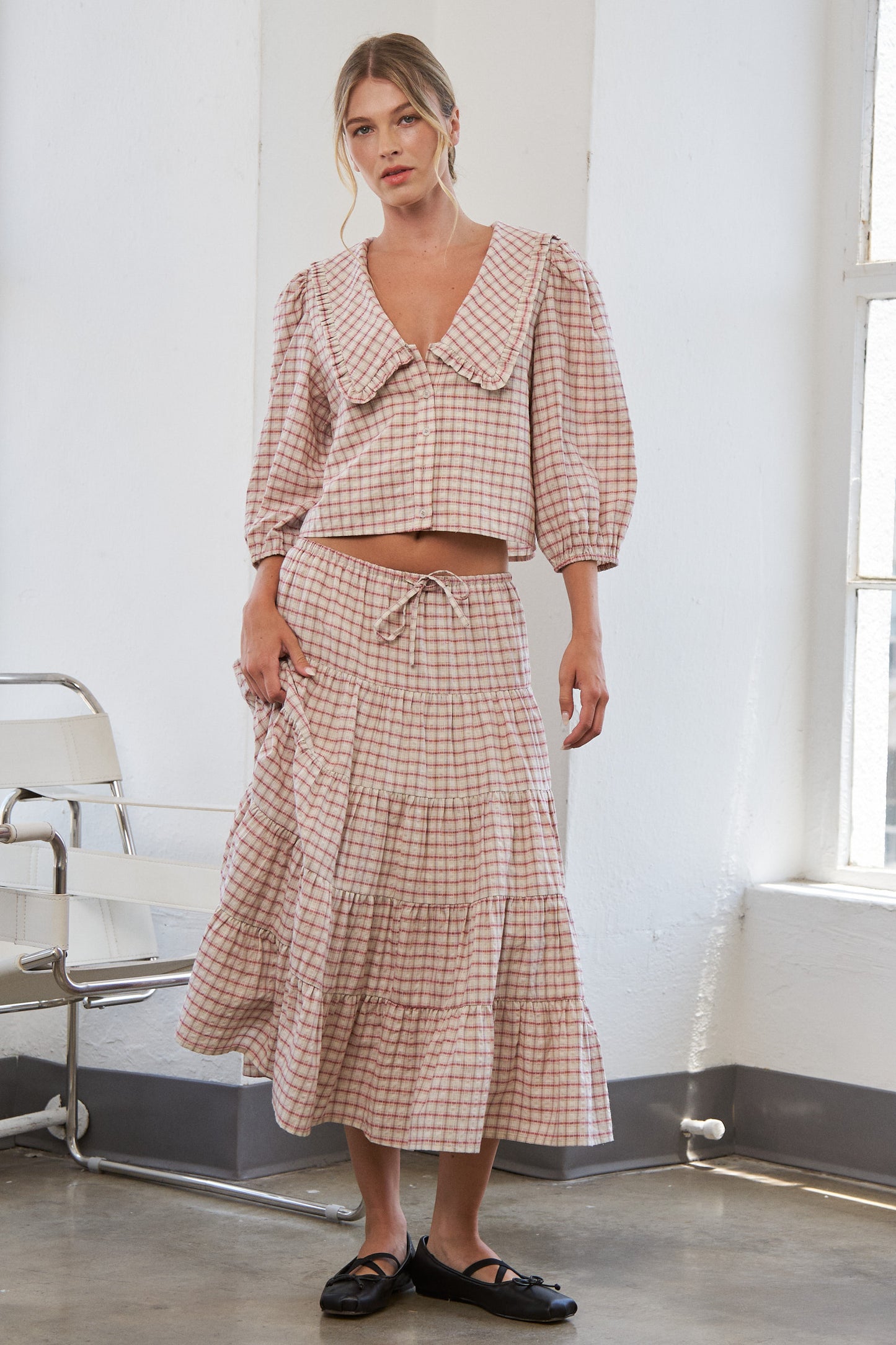Mabel Gingham Skirt