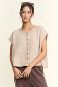 Striped Lucia Vest Cardigan