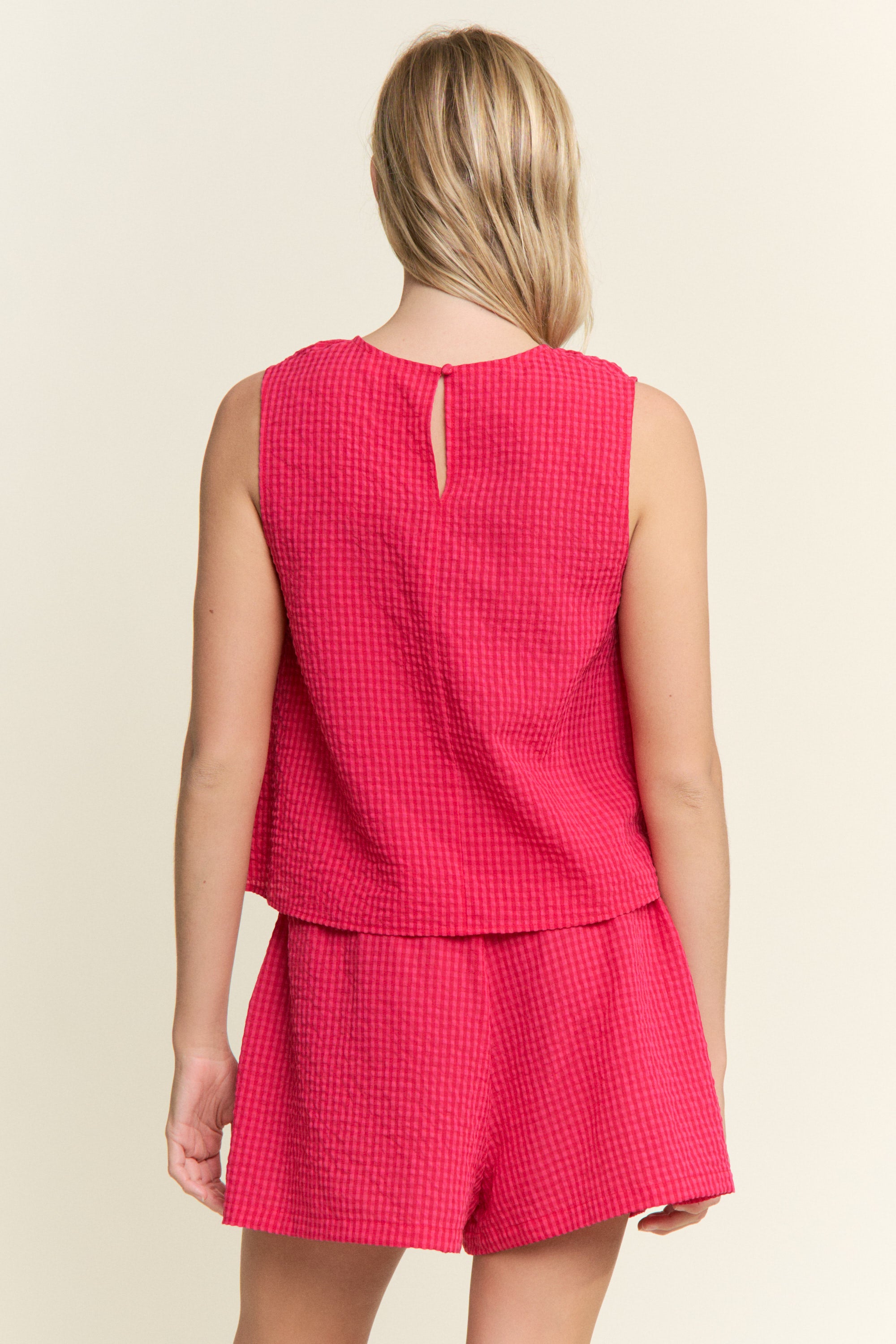 Donnie Gingham Top