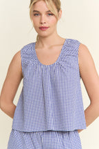 Donnie Gingham Top