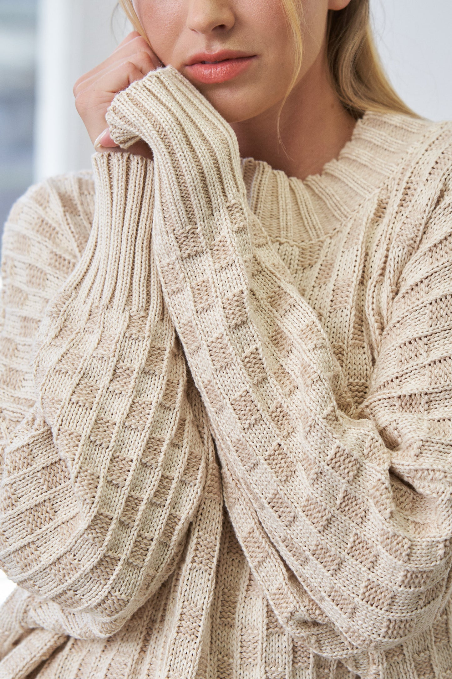 Cleo Checkered Sweater