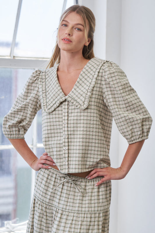 Mabel Gingham Top