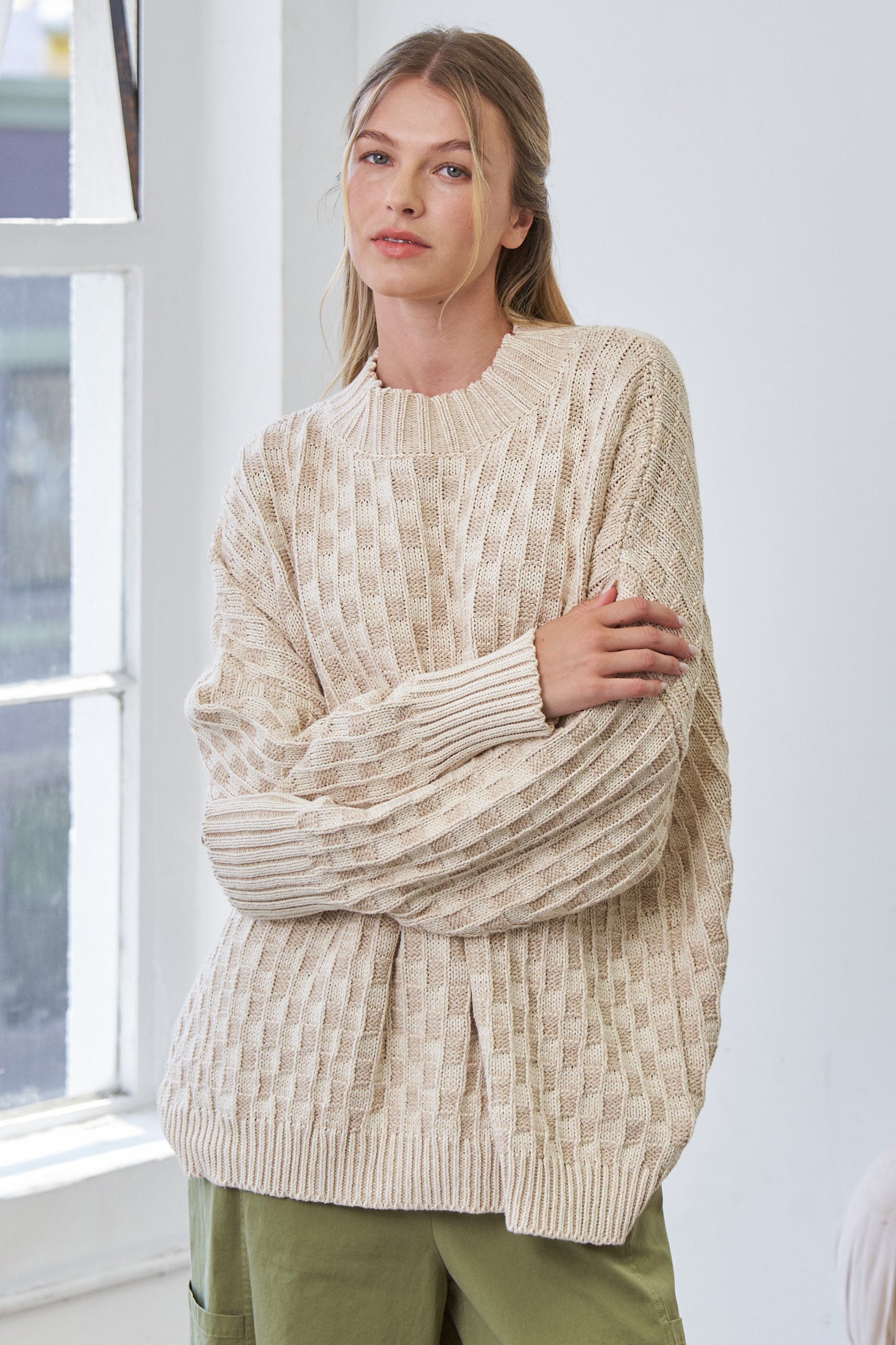 Cleo Checkered Sweater