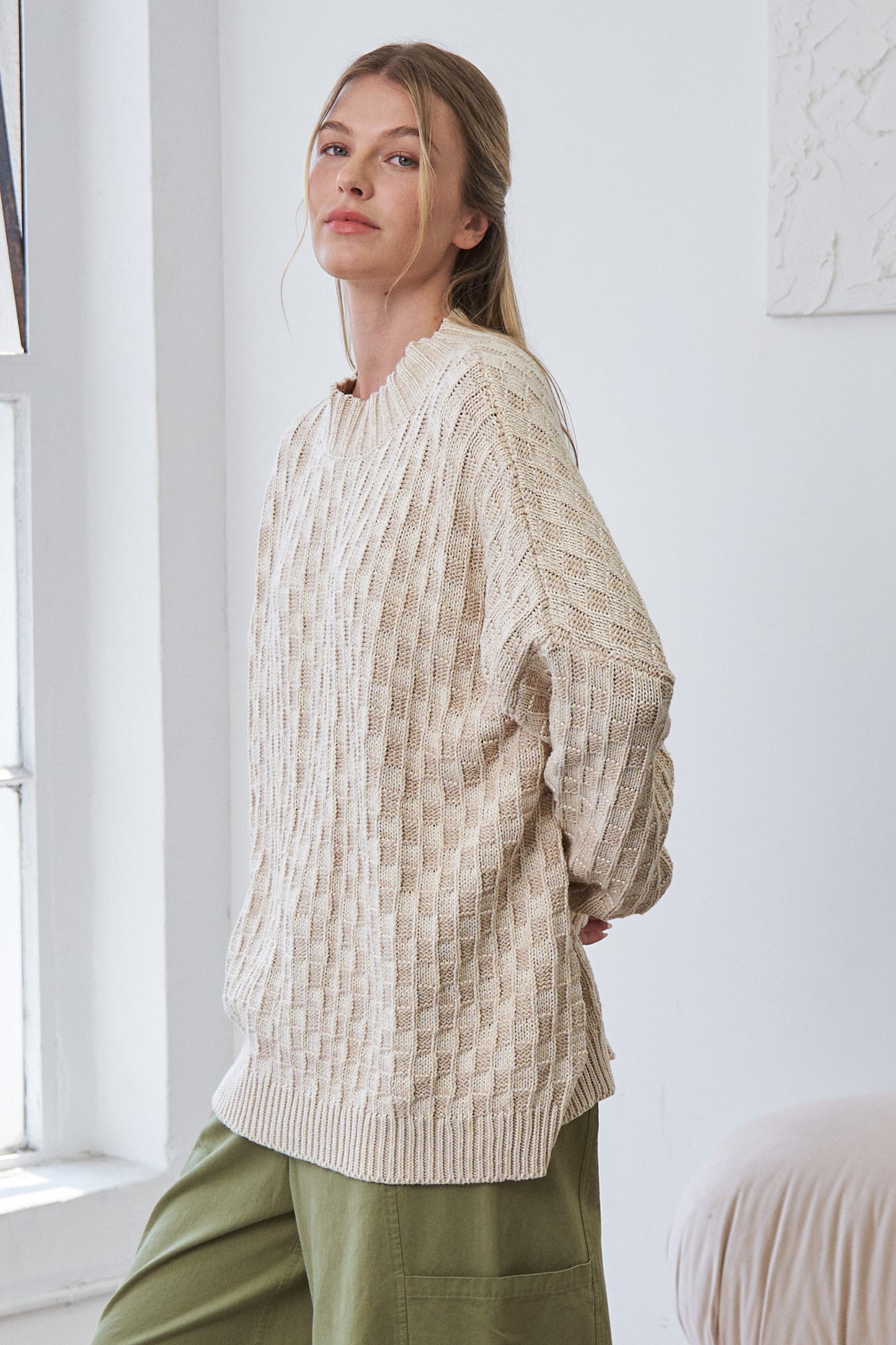 Cleo Checkered Sweater