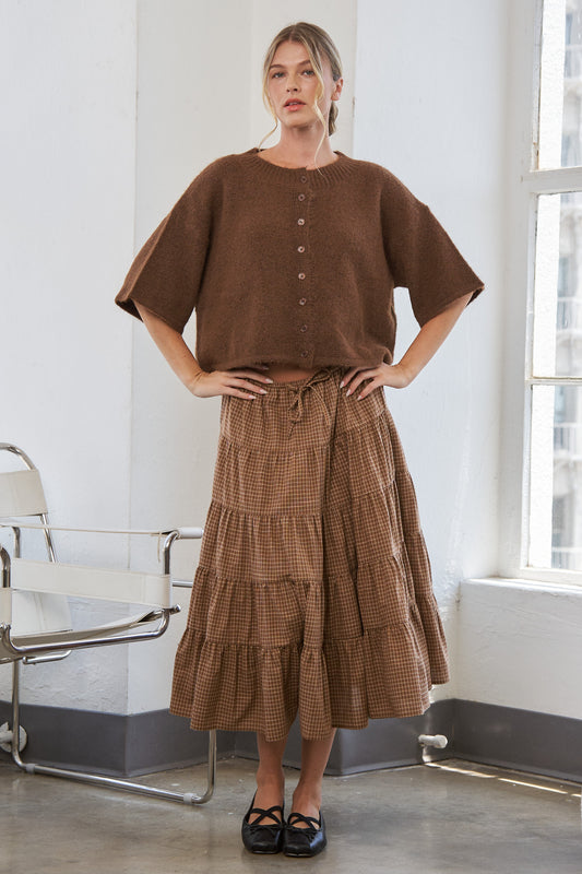 Brown Lou Cardigan